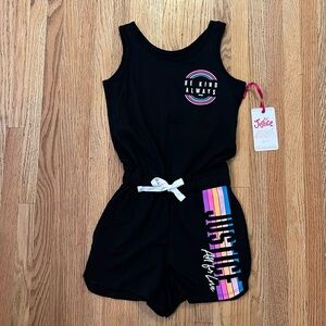 Black Graphic Romper